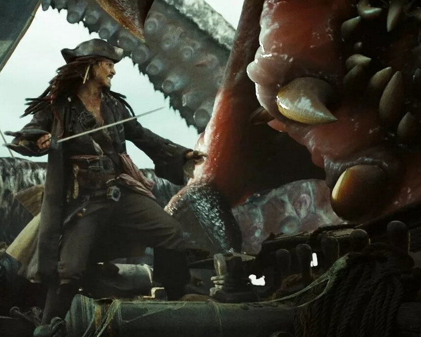 Джек Воробей и Кракен