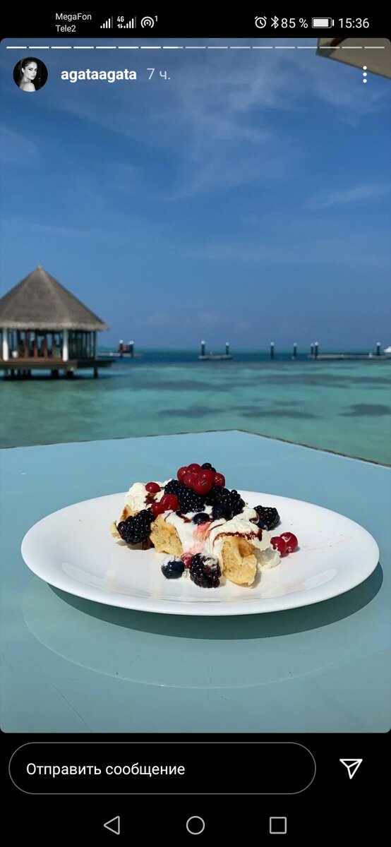 Фото с инстаграма Агаты Муцениеце