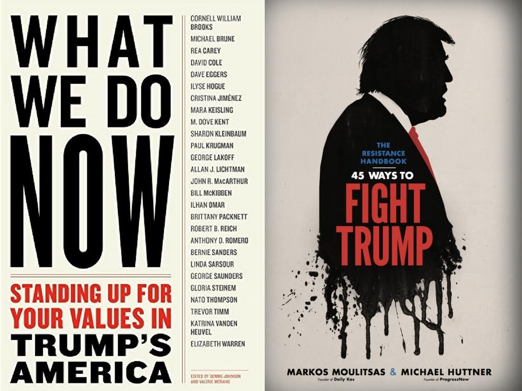 "45 способов борьбы с Трампом" - книга в свободной продаже на Амазоне. Интересно, продаётся ли такая же, только по борьбе с нынешним? 