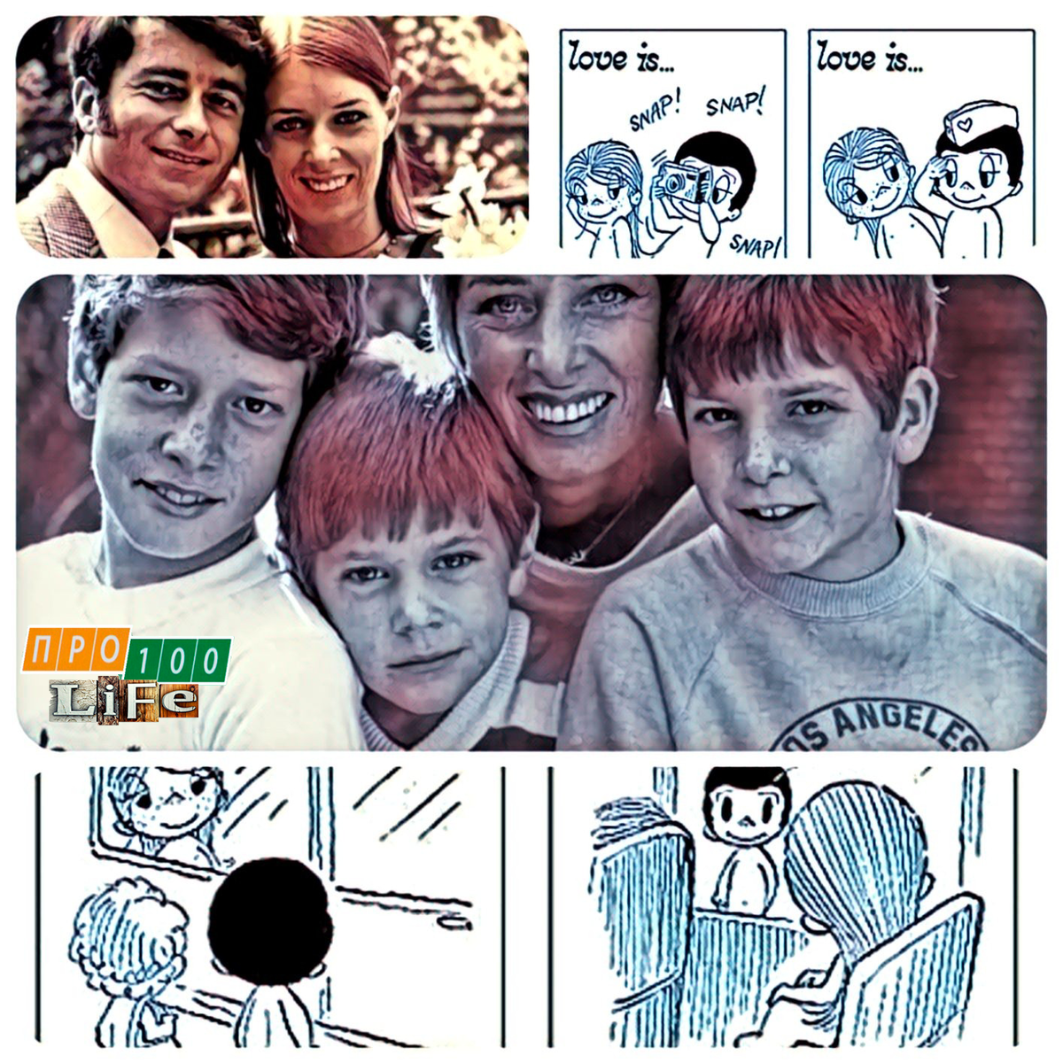 Ким и Роберто Касали, а также Ким с сыновьями