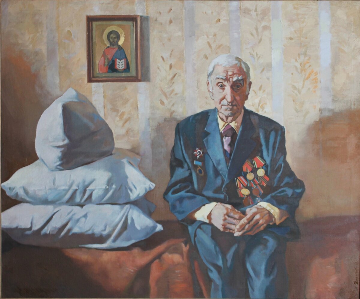 Художник Федоров Александр Александрович. Портрет ветерана.