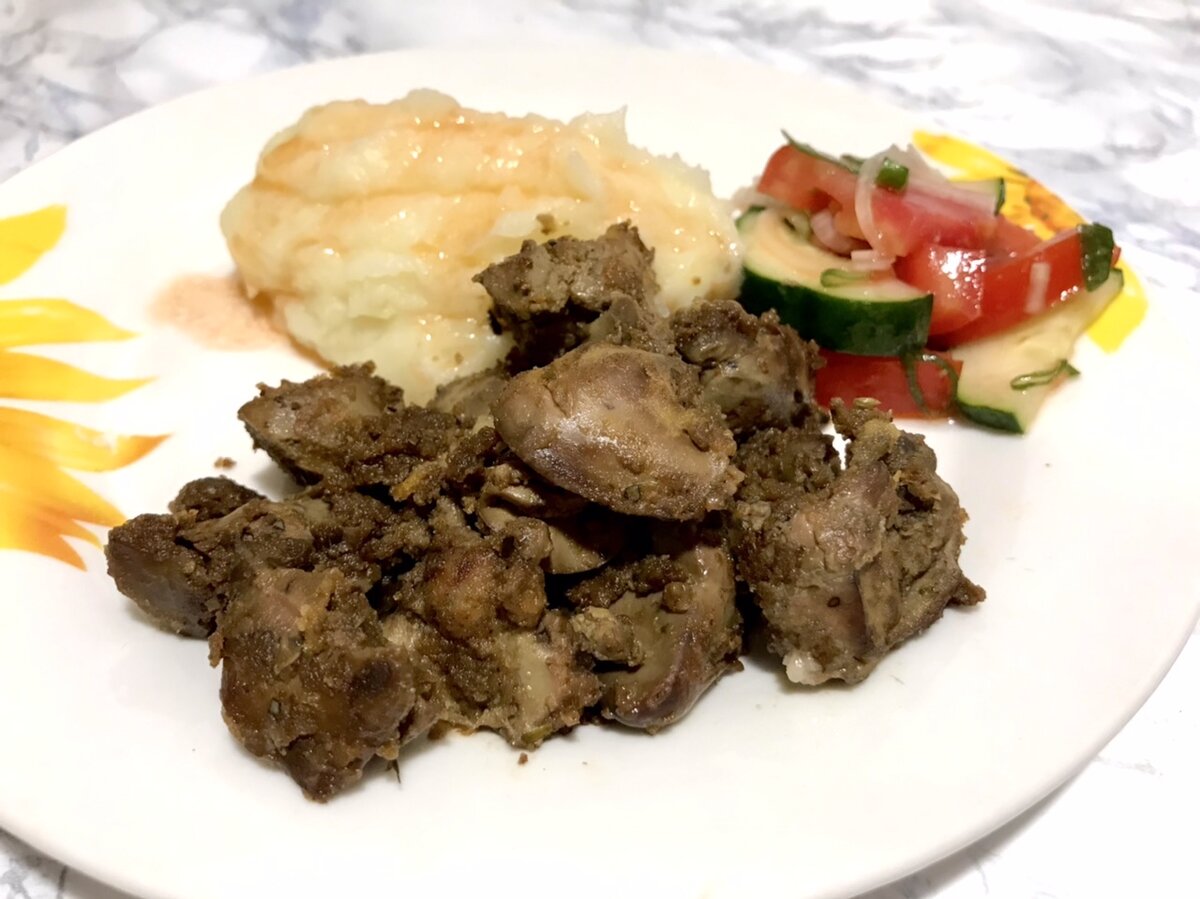 Жареная печень