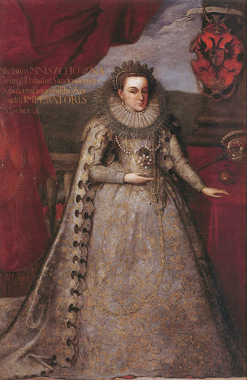 Богушович, Шимон: Tsarina Marina Mniszech in coronation robes.