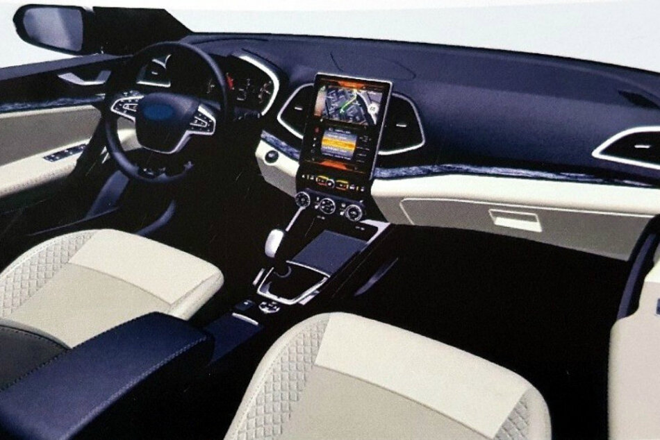 Интерьер Lada Vesta FL, неофициальный рендер «Российской газеты» образца 2018 года