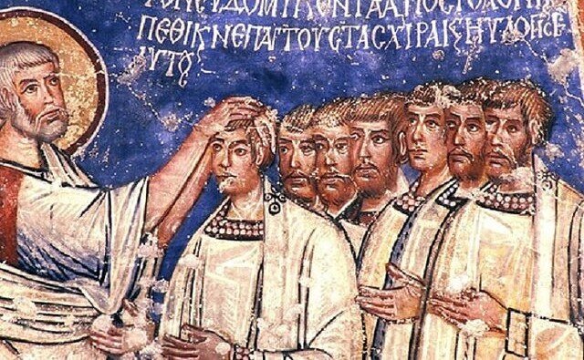 Апостол Петр рукополагает 7 диаконов. Изображение взято в открытых источниках.