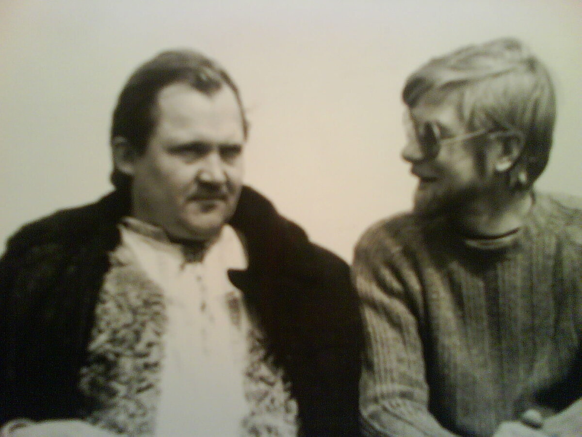 Из личного архива. Съёмки фильма "Личной безопасности не гарантирую". Актёр Виктор Павлов и режиссёр Анатолий Вехотко.