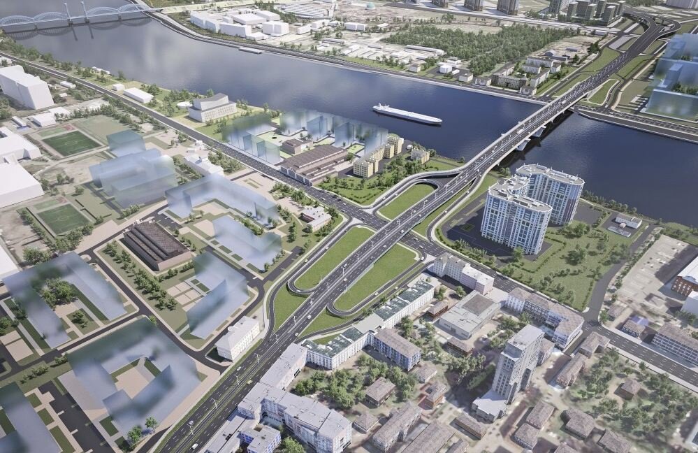 Проект разработан ЗАО «Институт „Гипростроймост-Санкт-Петербург“» (источник: Канонер)