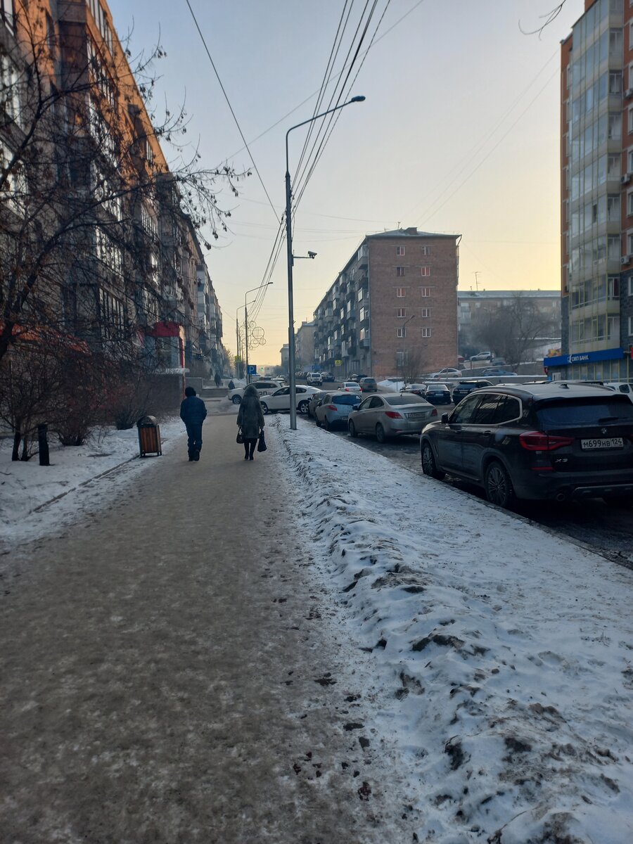 Одна из центральных улиц Красноярска