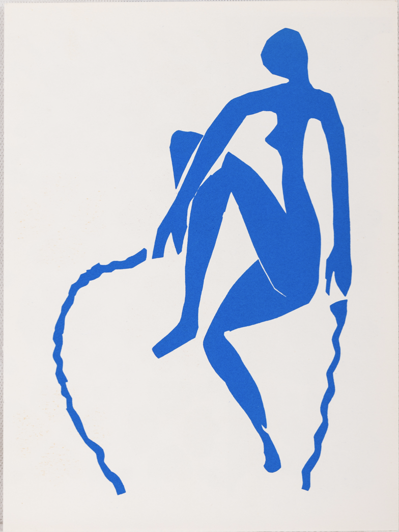 Анри Эмиль Бенуа МАТИСС (Henri Émile Benoît Matisse, 1869–1954) Лист из каталога выставки Henri Matisse. Les Grandes Gouaches Découpées. 1961 Бумага, литографии. 24 × 35,7 (лист в развороте)
