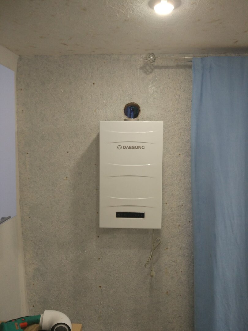 Установка котла