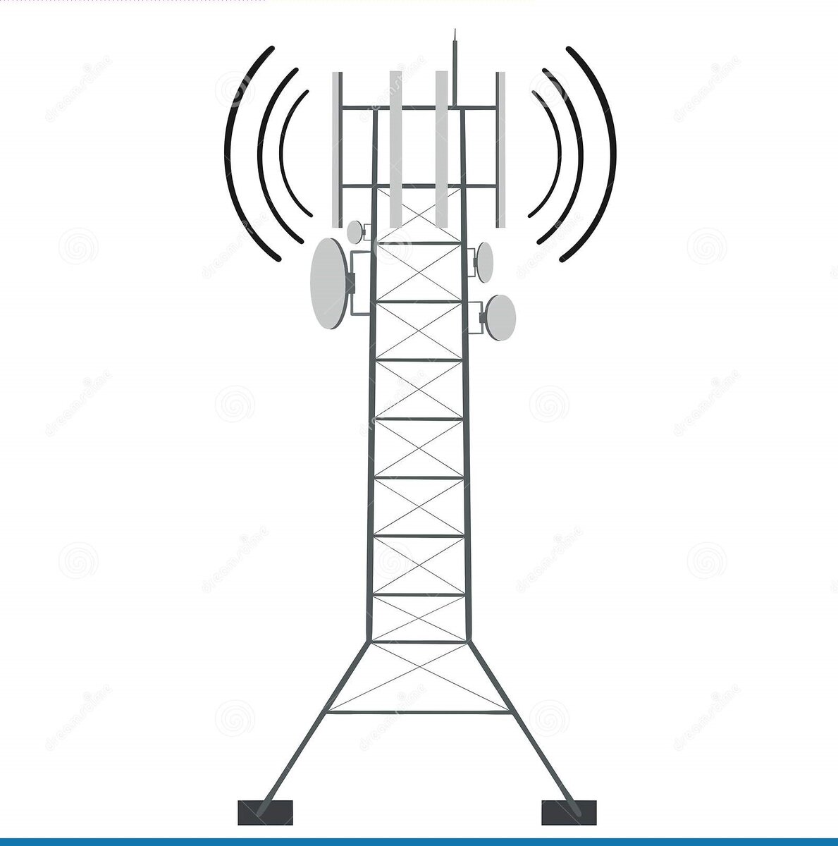 5g Antenna vector. Базовая станция статуэтка.