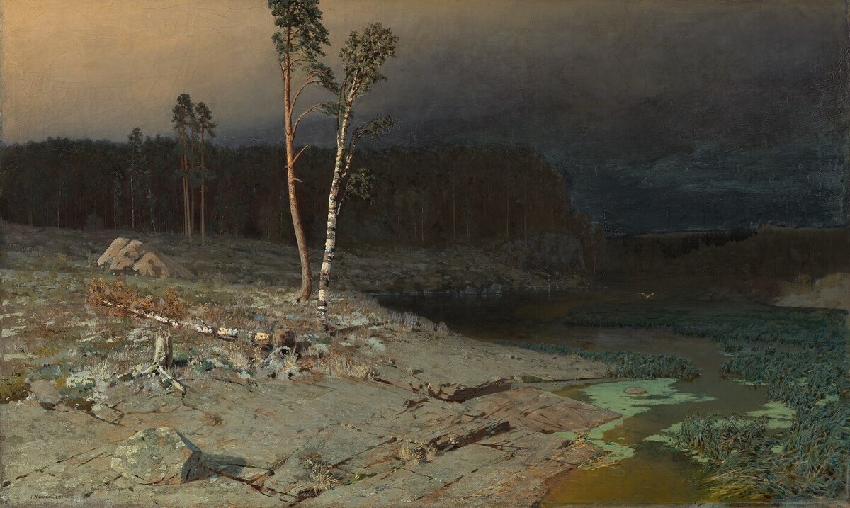 "На острове Валааме", А.И. Куинджи, 1873. Третьяковская галерея, Москва.