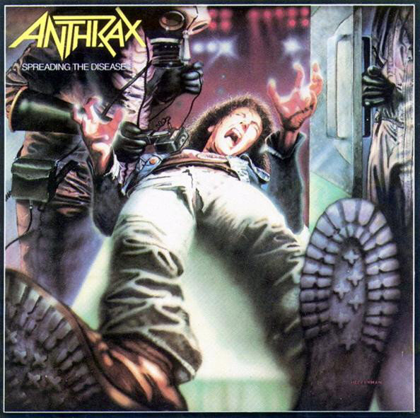 Обложка альбома Anthrax "Spreading The Disease"