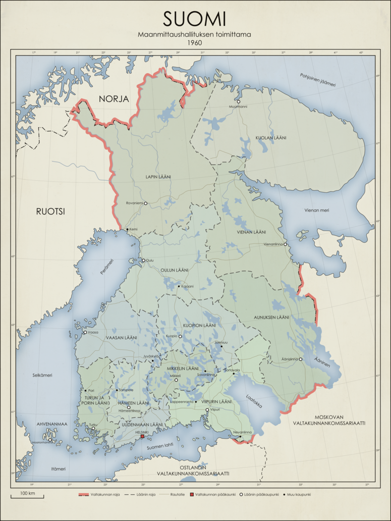 Проект "Великой Финляндии", рассматривавшийся в 1918-1922 и 1941-1944 гг.