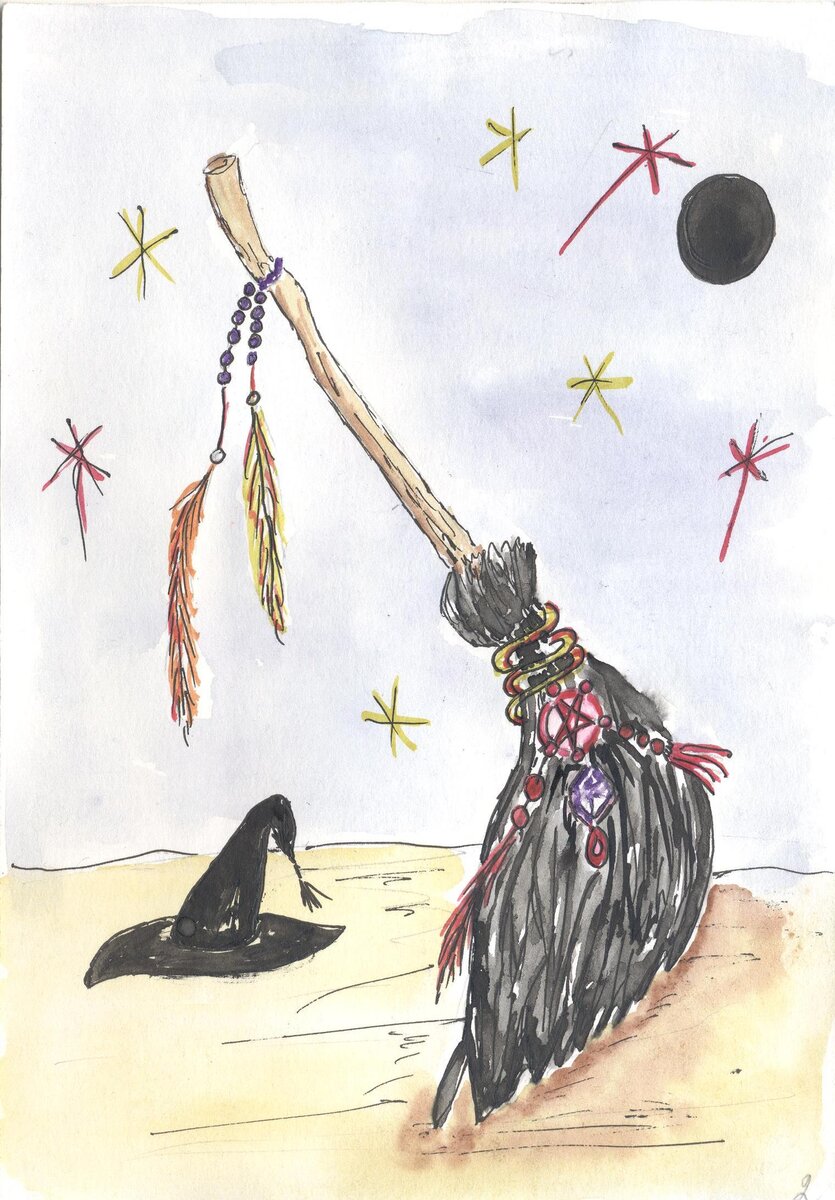 Черная метла (наверное предсказывает черную полосу в жизни)