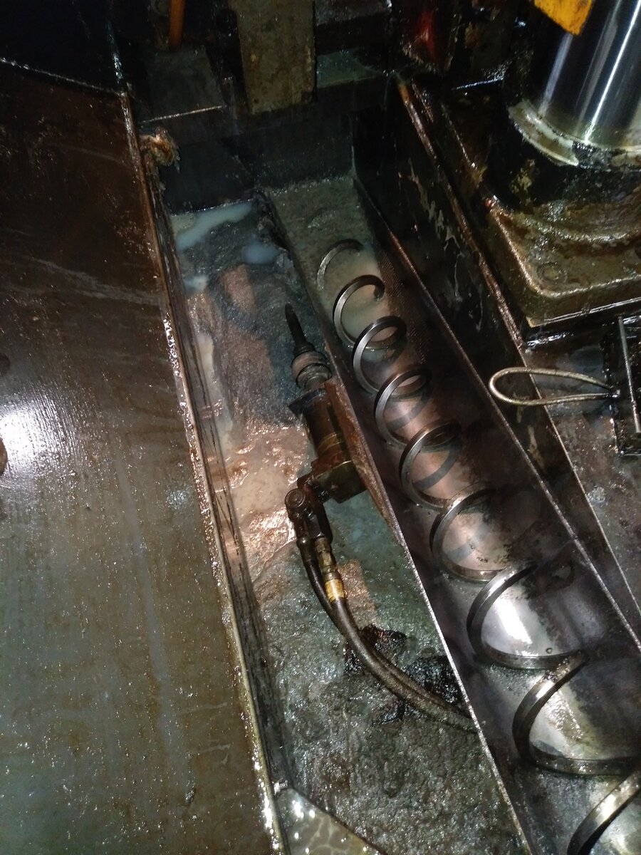 Система удаления стружки ленточнопильного станка H-460HANC (фото автора)