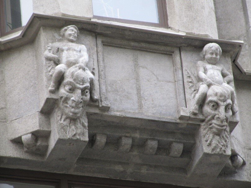 Дом В.В. Корелина. Деталь фасада