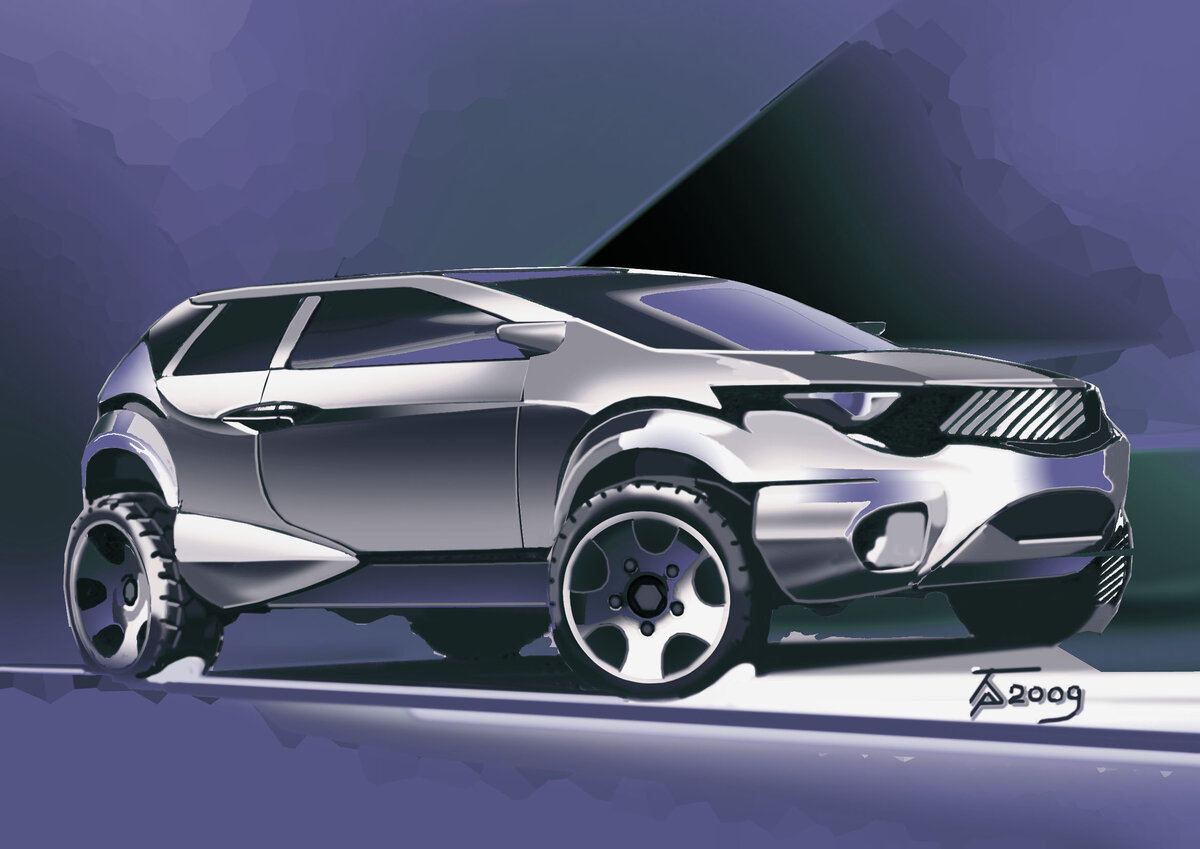 тот же эскиз но отредактированный в фотошопе