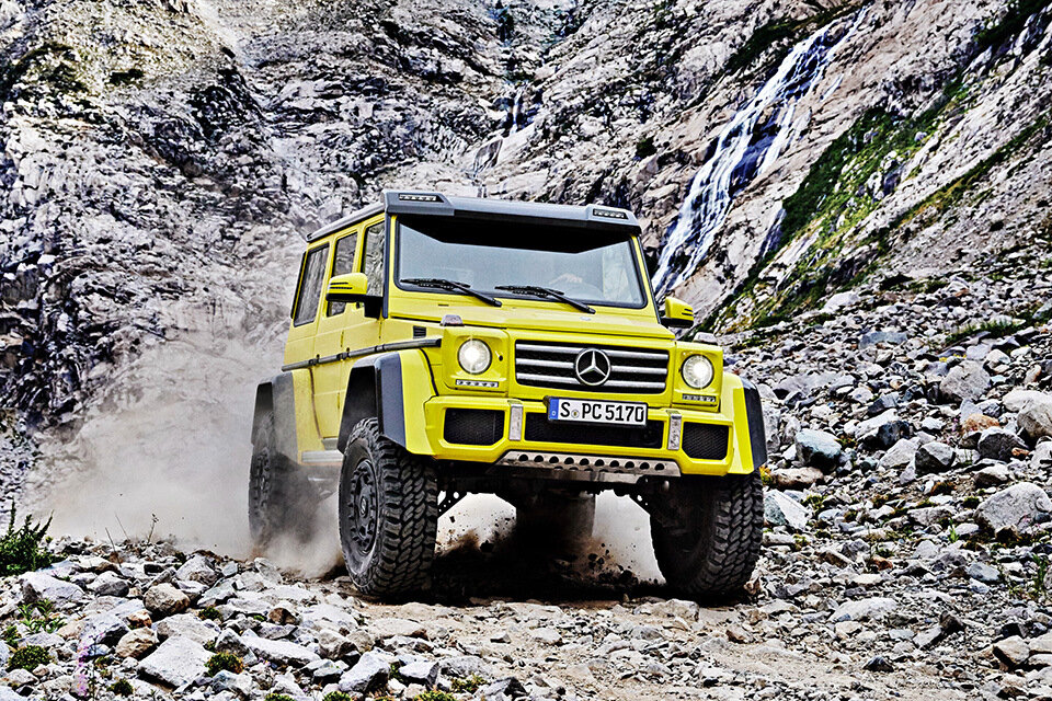 клиренс Мерседес G500 4x4²: 450 мм