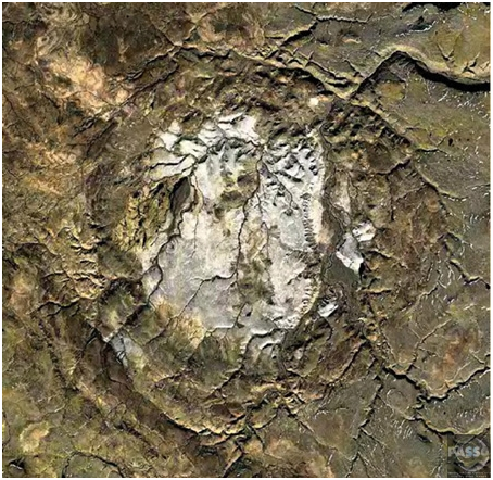 Кратер Хафтон. Вид сверху