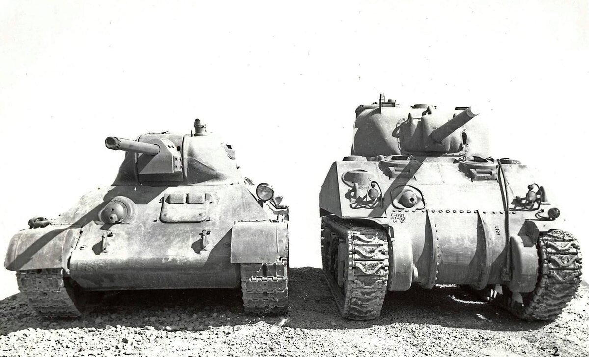 Т-34 и Шерман