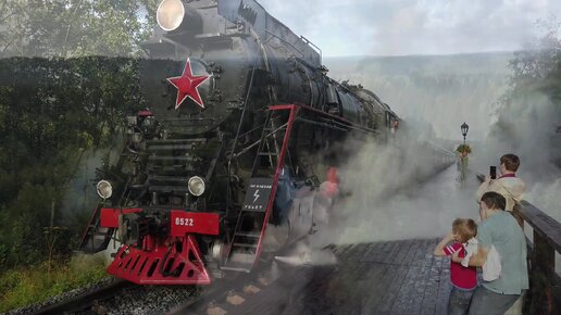 С ветерком на паровозе! Дорого-богато на скором фирменном ретро-поезде «Рускеальский экспресс»