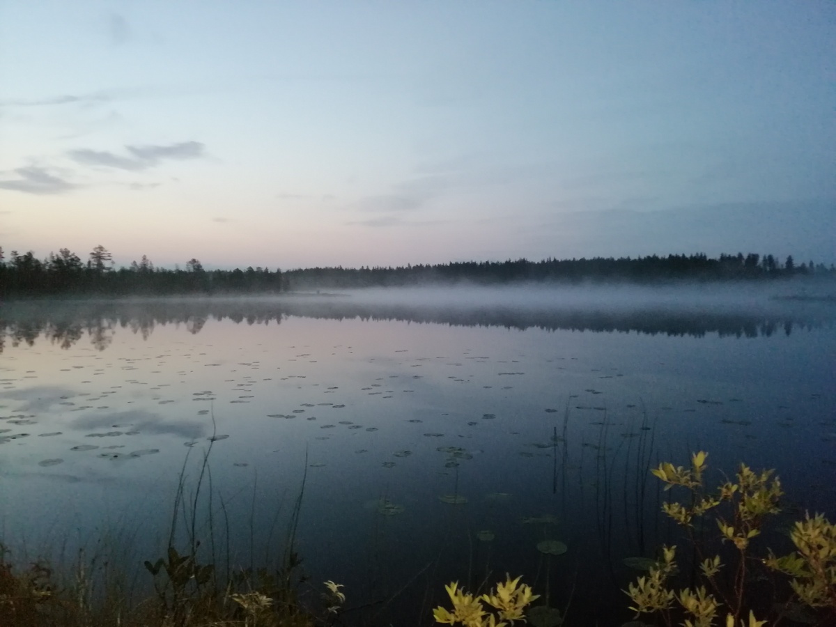 Вечер на озере