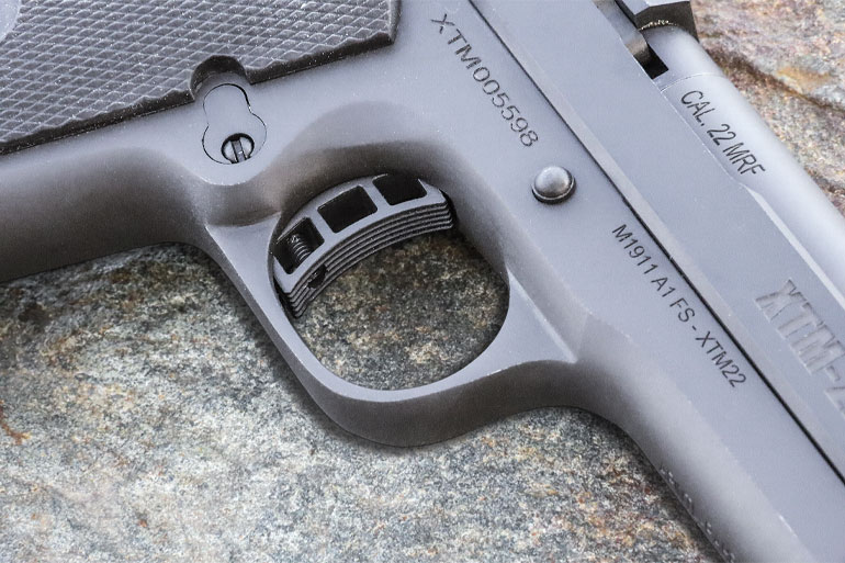 Маркировка .22 MRF намекает на "неместное" происхождение - таким образом, Magnum RinFire, в ряде стран обозначается патрон .22 Winchester Magnum Rimfire (WMR). Именно такое обозначение использует филиппинский Armscor, де-факто и выпускающий этот пистолет.