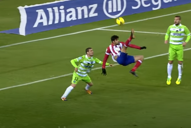 Невероятный гол Диего Косты в ворота Хетафе (сезон 2013/2014).