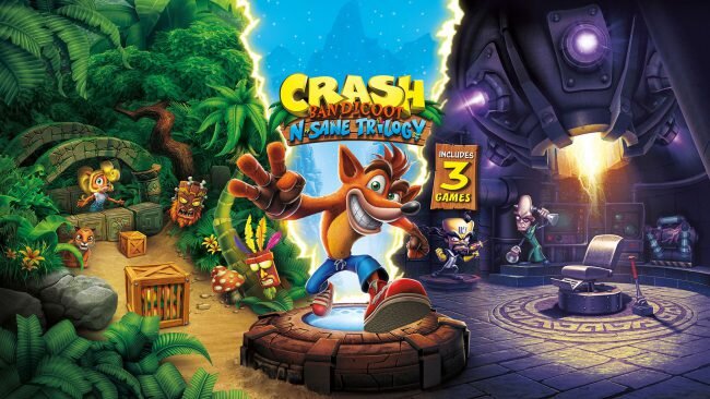 Одна из легендарнейших игр 90-х "Crash Bandicoot"