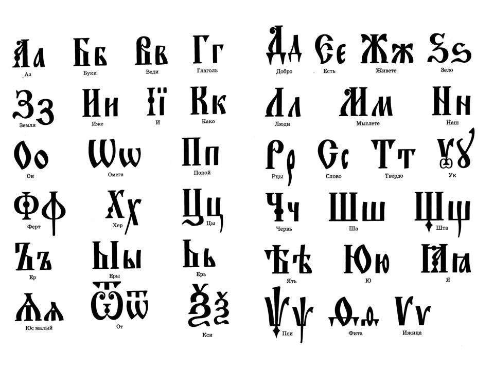 Кириллица - письменность, пришедшая на смену глаголице.