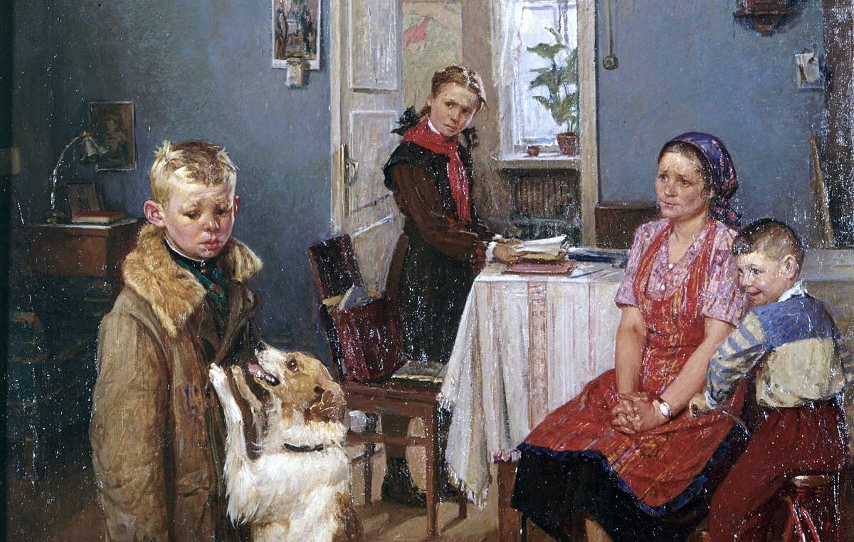 И пусть эта двойка будет в дневнике работников ПФР. (Картина Решетникова "Опять двойка")