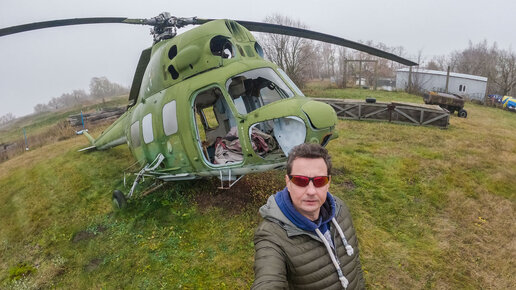 Нашёл старый вертолёт МИ-2. Показываю что у него внутри 🚁🤓👍