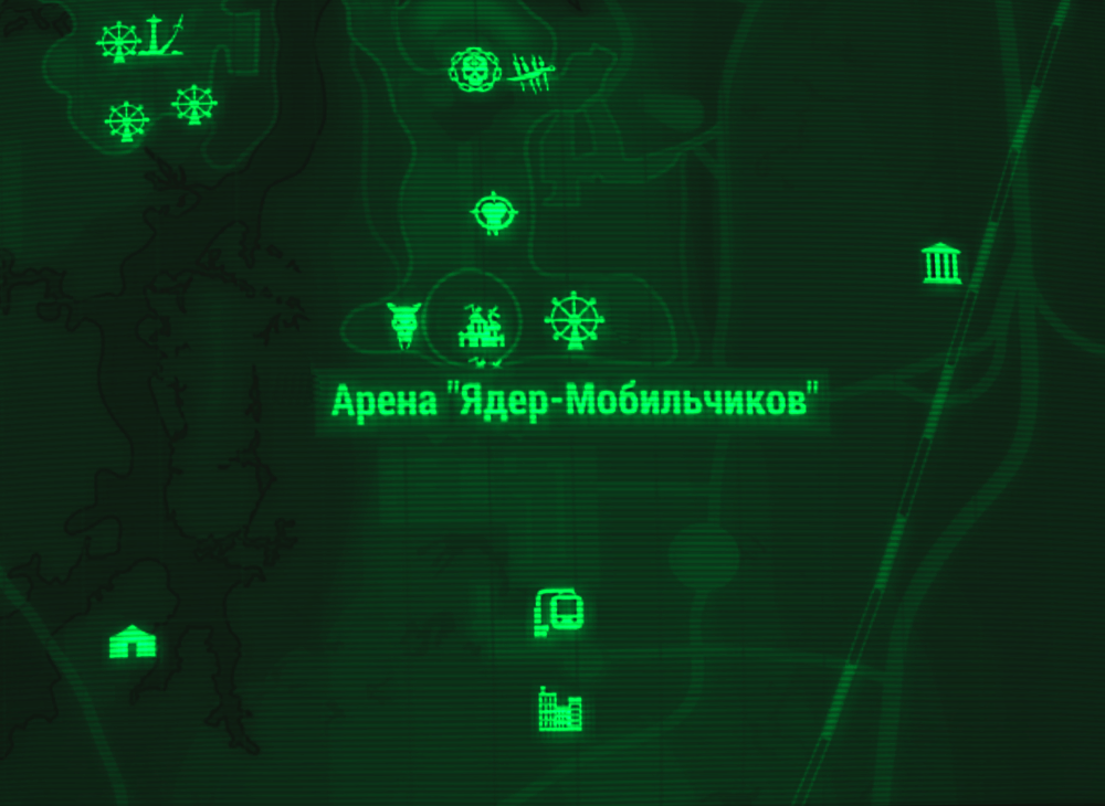 ««Испытание» — адски сложный, смертельно опасный лабиринт, в который рейдеры заманивают доверчивых жителей Пустоши, чтобы насладиться кровавым шоу.»