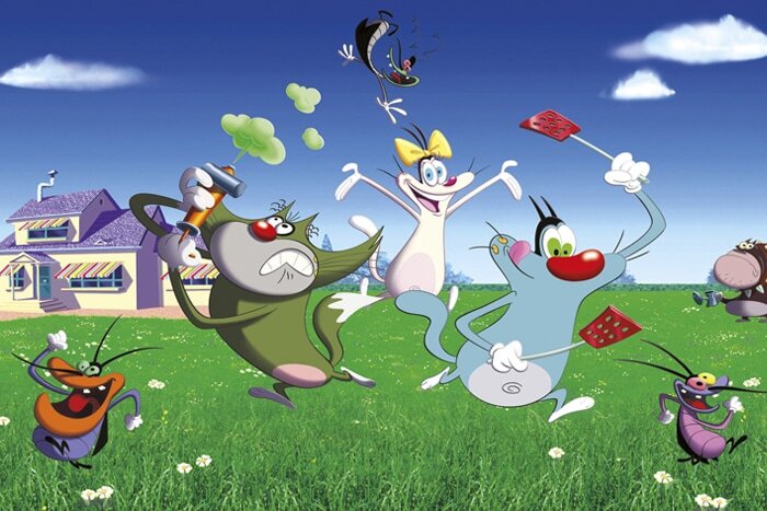 
 Кот Огги — типичный француз, проживающий в пригороде, немного  романтичный и очень ленивый. Любит отдыхать и вкусно кушать. Его  спокойной жизни мешают три таракана, которые живут в его доме и мечтают  пробраться к заветному холодильнику. Вокруг этого конфликта и крутится  сюжет мультфильма.