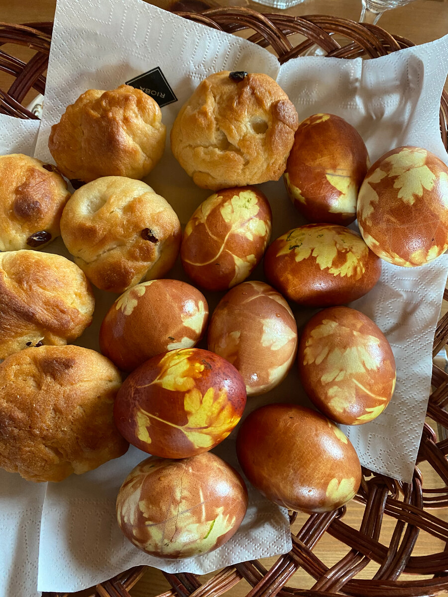 Яйца и мини-куличики в России