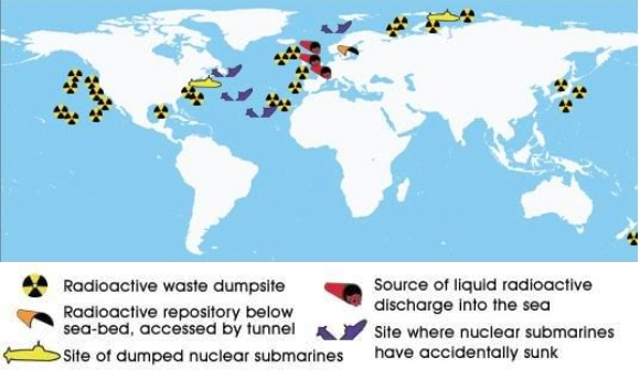 Карта ядерных отходов