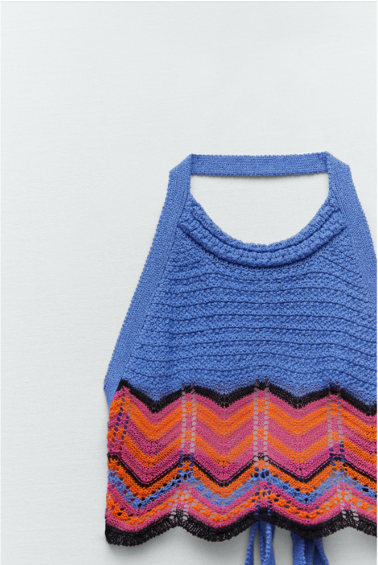 Топ из кружева кроше. Zara