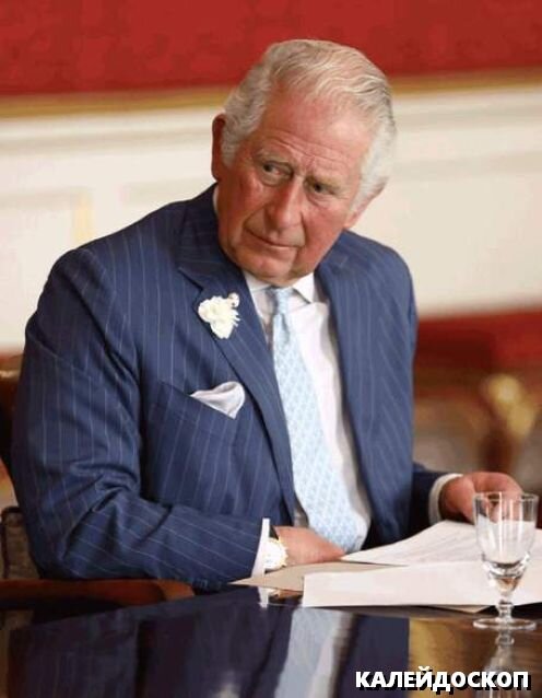 Принц Чарльз с финансовыми документами