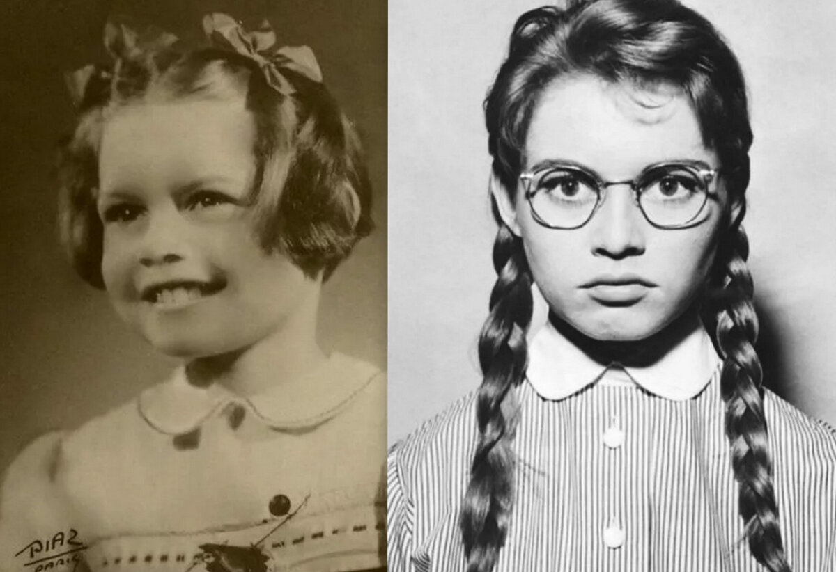Брижит Бардо в детстве. Фото из открытого источника "Яндекс. Картинки."