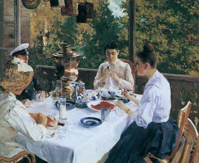 К. А. Коровин. За чайным столом. 1888