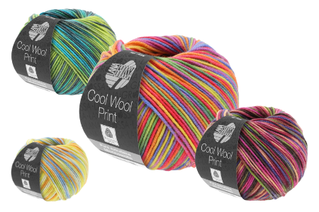 Цветовая палитра пряжи Cool Wool Print от Lana Grossa не оставит никого равнодушным