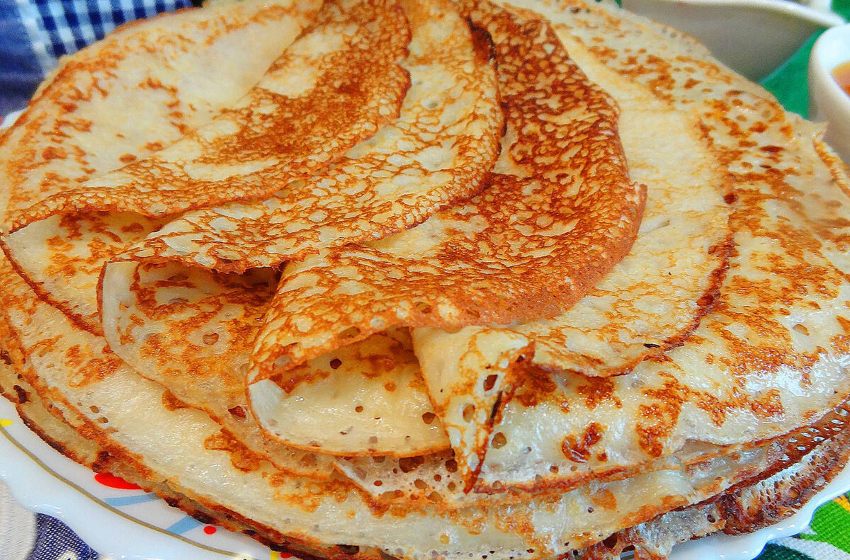 Тонкие блины на молоке