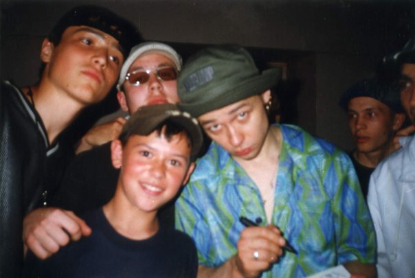 Женя Элефант, T.S., восторженный подросток в бейсболке и Дельфин (Андрей Лысиков) 