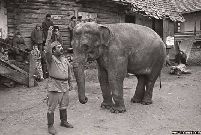 Фрунзик Мкртчян в фильме Солдат и Слон. Источник https://armenpress.am