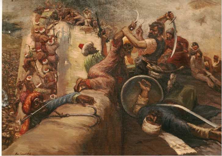                                               Борьба за Азов в 1641 году. Художник И.П. Гурьев.