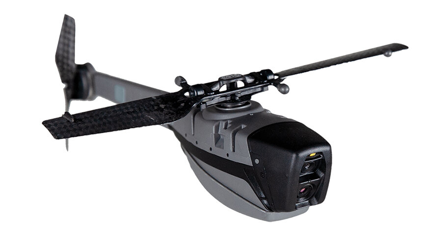FLIR Black Hornet 3 - небольшой аппарат длиной в 100 мм и весом в 0,0325 кг (33гр).