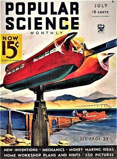 Обложка американского научно-популярный журнал «Popular science». Из семейного архива