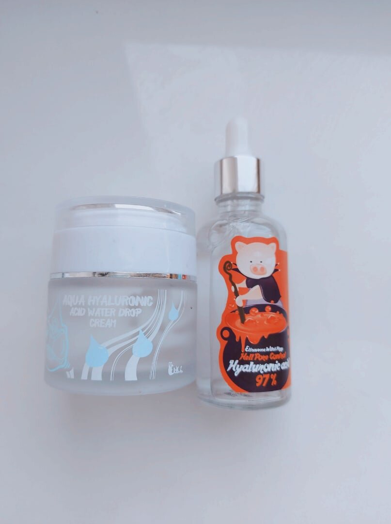 Питательная сыворотка и крем с гиалуроновой кислотой. Elizavecca. 