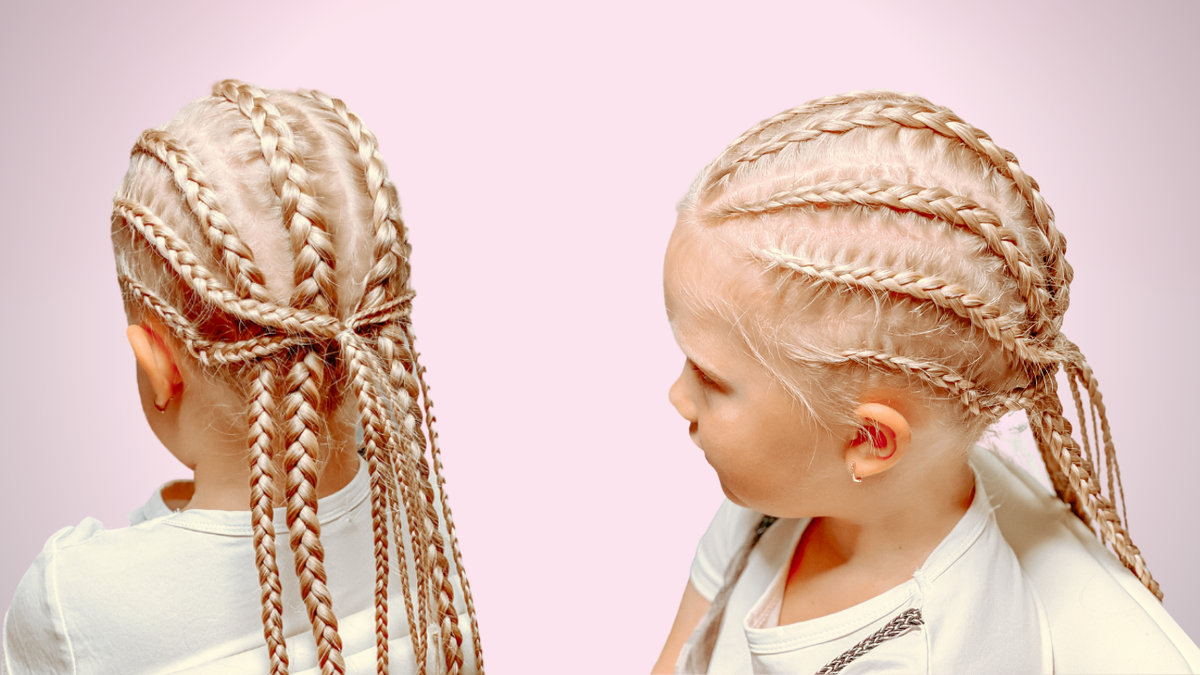 Детский плетение. Французские косички Boxer-Braids. Девочка с косичками. Прически для девочек. Интересные косички для девочек.